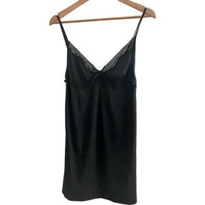 NWT La Senza Black slinky slip nightdress Size 12 US